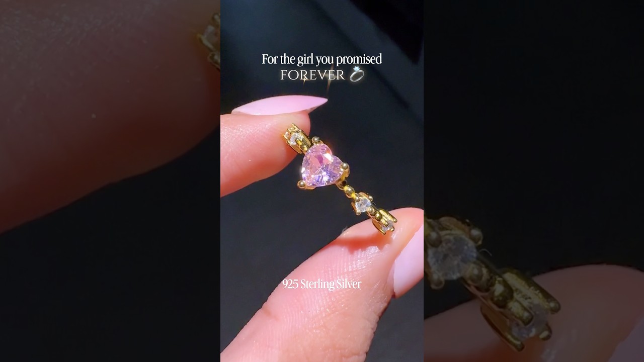 A minimalist sterling silver promise ring made to hold your forever. Skin-friendly and certified. ✨