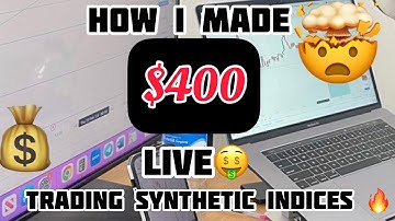 I made $400 Live🔥 in 10 minutes trading synthetic indices ‼️🔥🤑 #forextrader #forex #deriv #money