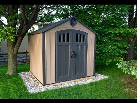 Lifetime Storage Shed Assembly - YouTube