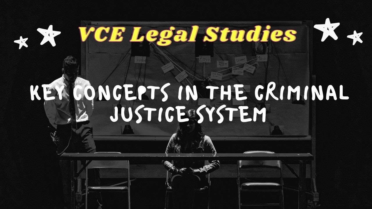 VCE Legal Studies Unit 3 AOS 1 || Key Concepts in the Criminal Justice ...