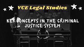 VCE Legal Studies Unit 3 AOS 1 || Key Concepts in the Criminal Justice System