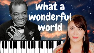 Vignette de la vidéo "What A Wonderful World Piano Solo | Sheet Music"