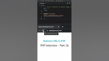 How to Redirect Location in PHP   Interview part 16 #2023  #shorts #php_interview
