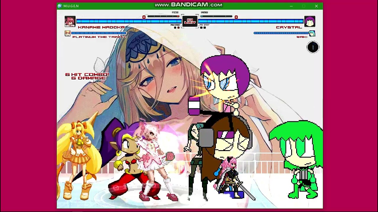 MUGEN REQUEST:team Madoka Kaname Vs team Crystal|MUGEN ALL STARS 1.1B⭐