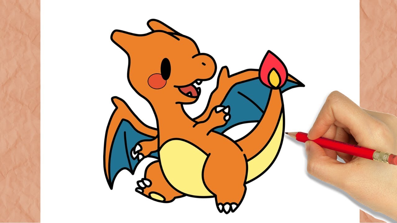 Como desenhar o CHARMANDER [Pokémon]