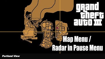 GTA 3 - Map Menu / Radar in Pause Menu (Mod)