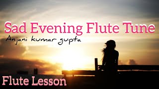 Evening Sad Tune | Flute Instrumental | Notes Available | Biggners Flute Lesson | Anjani Flute