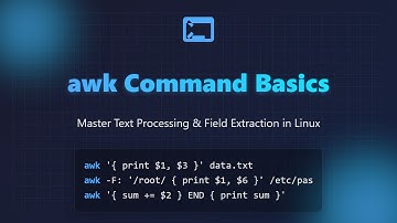 Linux awk Command Tutorial: Text Processing & Field Extraction for Beginners