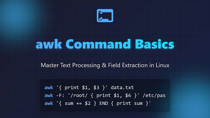 Linux awk Command Tutorial: Text Processing & Field Extraction for Beginners