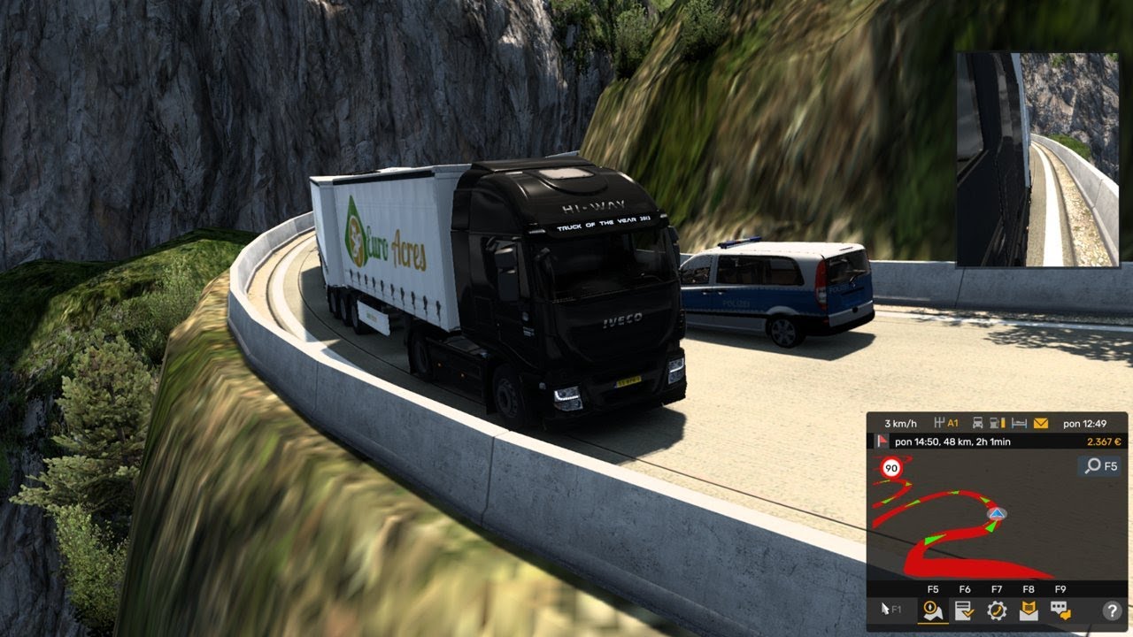 ONE MISTAKE = FALL INTO THE ABYSS 😱 | ETS2 Dangerous Route (Double Trailer)