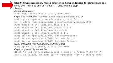 Setup SSH and SFTP server with chroot jail