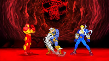 Marvel VS Capcom 2 - Iron Man/Cable/Captain Commando - Expert Difficulty Playthrough