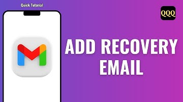 How to add Recovery Email in Gmail