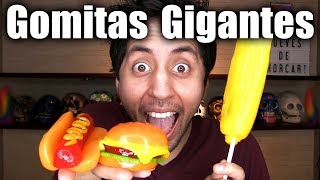 Probando Gomitas Gigantes Sabor Elote Hamburguesa Hot Dog Y Mas - Chideetv