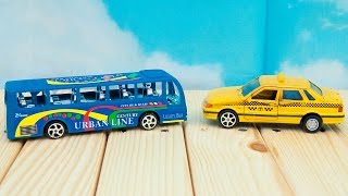 Машинки- Мир машинок - 111 серия:  Автобус, такси.