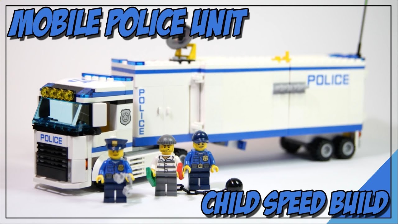 Lego City Mobile Police Unit Child Lego Speed Build Lego 18 Youtube