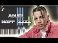 Rauw Alejandro - Aquel Nap ZzZz | Instrumental Piano Tutorial / Partitura / Karaoke / MIDI