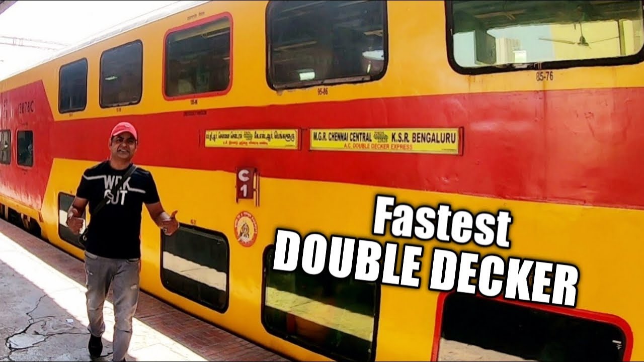 Bangalore Chennai Double Decker Express | Full train journey ksr ...