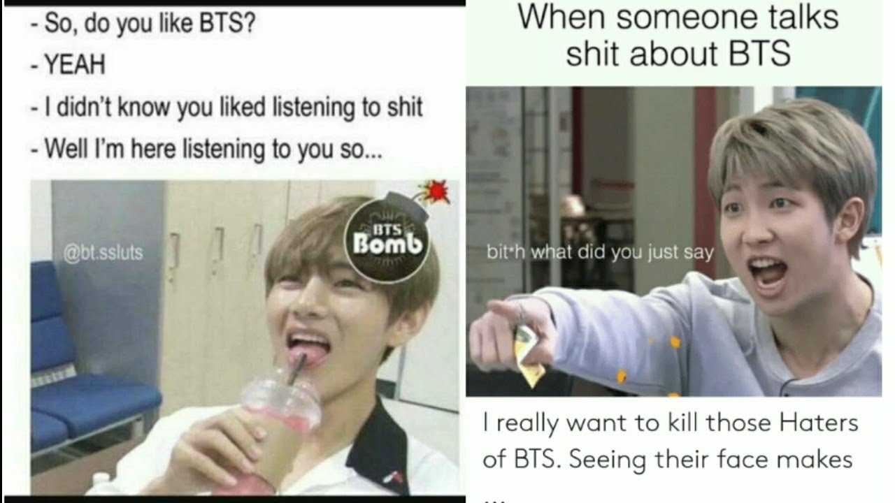 BTS memes that will help you to stab haters. 