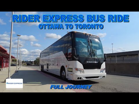 Rider Express Ottawa to Toronto Full Journey