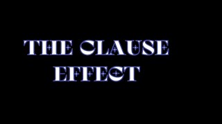 The Clause Effect
