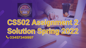 CS502 Assignment 2 Solution Spring 2022 ~ cs502 assignment 2 solution 2022