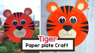 Paper Plate Tiger craft