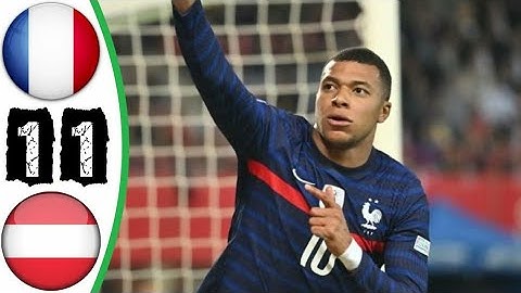 France vs Austria 1-1 highlights match English commentary