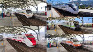 【総集編、最速130km/h超高速通過】2025撮影の台湾鉄道“TR”色々列車たちジョイント音入り超高速通過集“最遅127km/h”[速度付き]