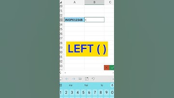 LEFT( ) FORMULA USE IN EXCEL 👍|#ytshorts #excel #exceltips #youtubeshorts #exceltricks #shorts