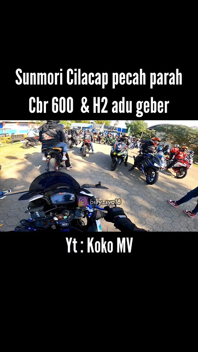 Moge full geber di acara Sunmori Cilacap #shorts #shortsvideo #cbr600rr #h2 #mblorizki #paroponauli