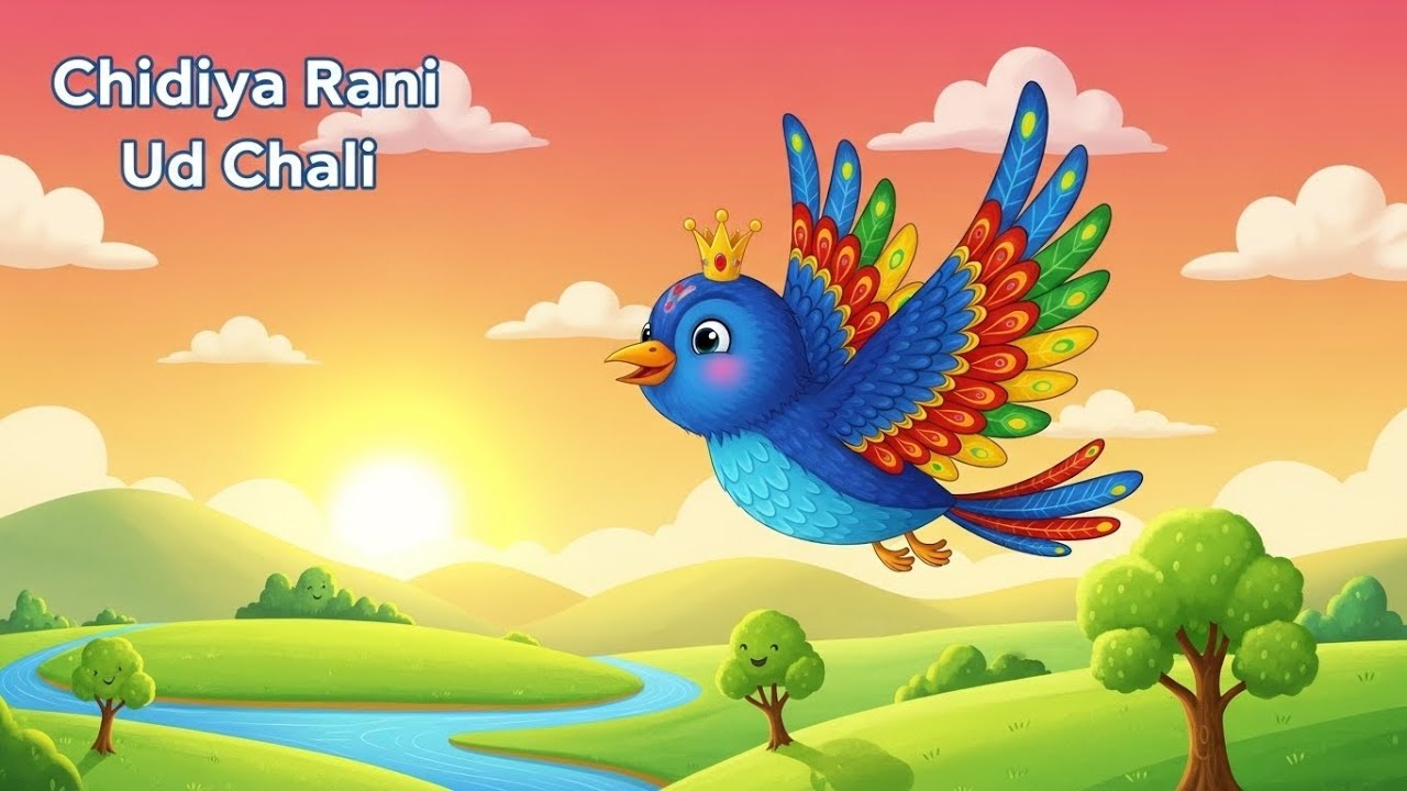 Chidiya Rani Ud Chali | Fun Hindi-English Kids Song | Nursery Rhyme for Toddlers