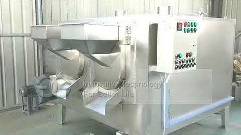 Peanut And Grain Roaster Machine Test Video From Cara@machinehall.com