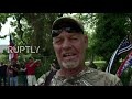 USA: Far-right protesters face off against counter-protesters in Stone Mountain Park