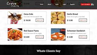 Crave Ordering – Order Online Fast Food and Pizza Template
