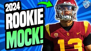 LIVE 2024 Superflex AND 1QB Rookie Mock Drafts | Dynasty Fantasy Football 2024