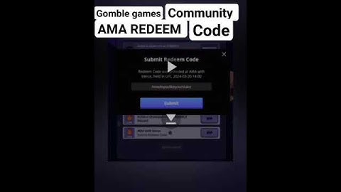 Gomble games:Community AMA redeem code #bitcoin #airdrop #crypto #gomble #trending #gaming #gamefi
