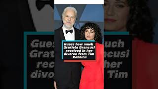 Guess how much Gratiela Brancusi received in her divorce from Tim Robbins?