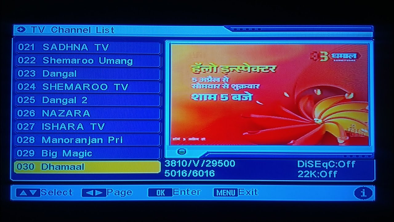dd free dish 1 April 2024 new channel list of 94 channels 