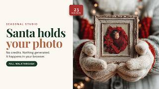 Put Your Client's Photo in Santa's Hands — 23 New Frames screenshot 2