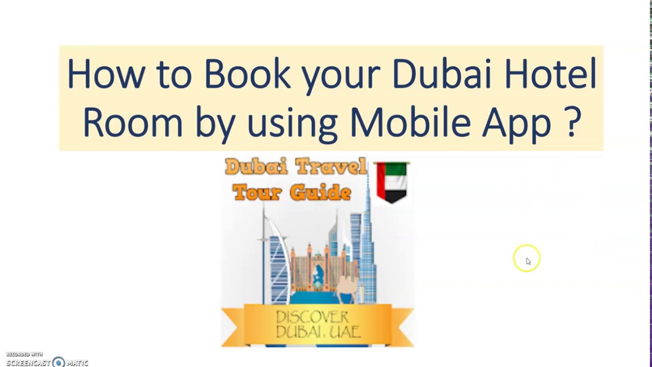 How to Book your Dubai Hotel Room via Mobile App YouTube