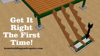 How To Use Stair Stringers To Locate The Perfect Deck Footing  Advanced Carpentry Simplified