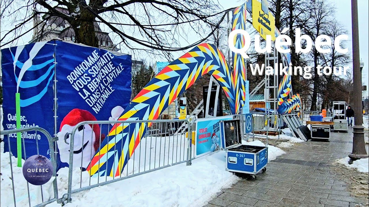 Walking in Quebec city | Grande Allée | Vieux-Québec | Old Quebec ...