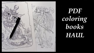My new pdf adult coloring books from etsy