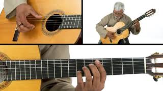 Classical Guitar Lesson - Pizzicato: Technique: Demo - Fareed Haque