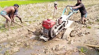 power tiller in low land for cultivation part 42