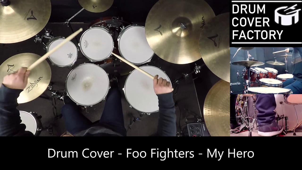 Foo Fighters My Hero Drum Cover by 유한선[DCF] YouTube