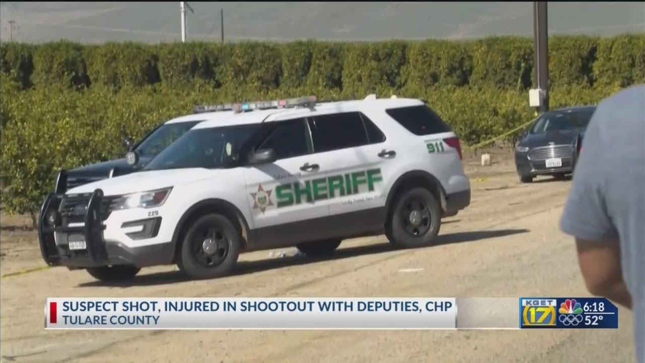 CHP officer shot after multiple agencies pursue suspect across Tulare ...