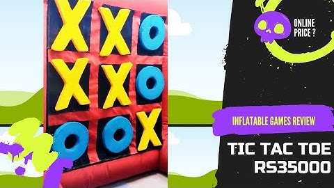 Tic Tac Toe game outdoor bouncy || inflatable tic tac toe game || tic tac toe outdoor games review..