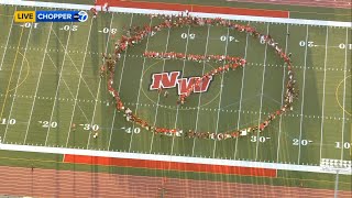 Friday Flyover Niles West 2nd formation